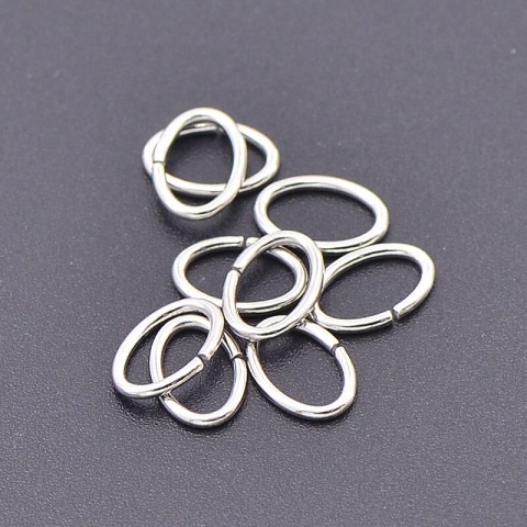 Ogniwo owalne stal szlachetna 9,5x6,5x1 mm 10 szt