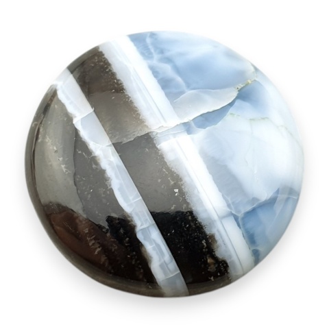 Opal niebieski kaboszon fi 25 mm nr 329