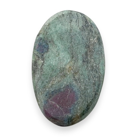 Ruby in fuchsite cabochon 27x17 mm no 130