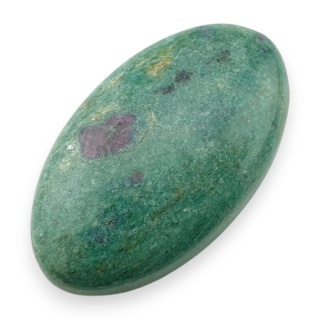 Rubin w fuchsycie kaboszon 31x18 mm nr 87