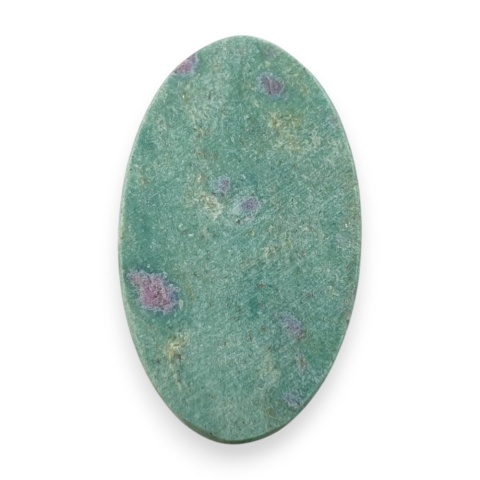 Rubin w fuchsycie kaboszon 31x18 mm nr 87