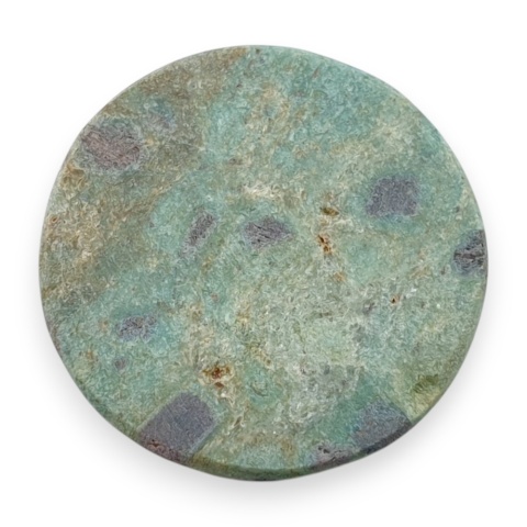 Rubin w fuchsycie kaboszon fi 25 mm nr 101