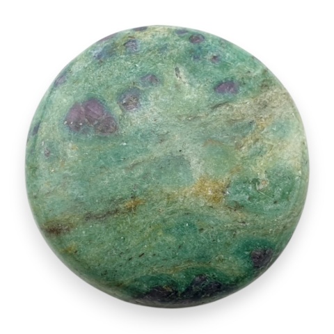 Ruby in fuchsite cabochon fi 26 mm no 75