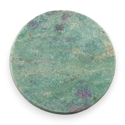 Ruby in fuchsite cabochon fi 26 mm no 75