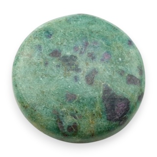 Rubin w fuchsycie kaboszon fi 27 mm nr 80