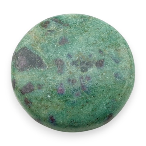 Rubin w fuchsycie kaboszon fi 27 mm nr 80