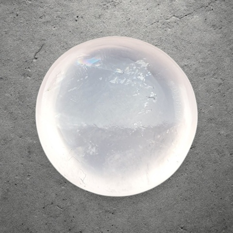 Rose quartz cabochon fi 19 mm no 284