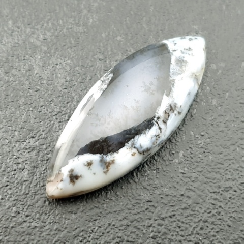 Dentritic agate cabochon 34x14 mm no 160