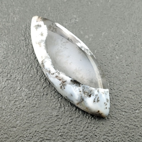 Dentritic agate cabochon 34x14 mm no 160