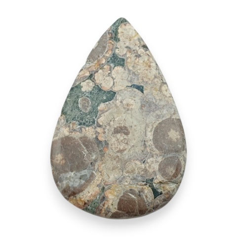 Leopard skin jasper cabochon 34x22 mm no 90