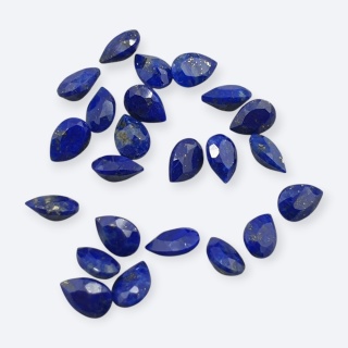 Lapis lazuli łezka fasetowana 6x4 mm 1 szt