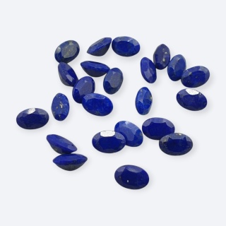 Lapis lazuli owal fasetowany 6x4 mm 1 szt