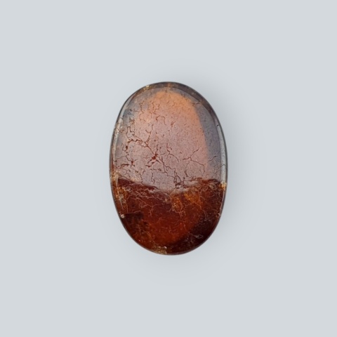 Hessonite garnet cabochon 12x8 mm no 208