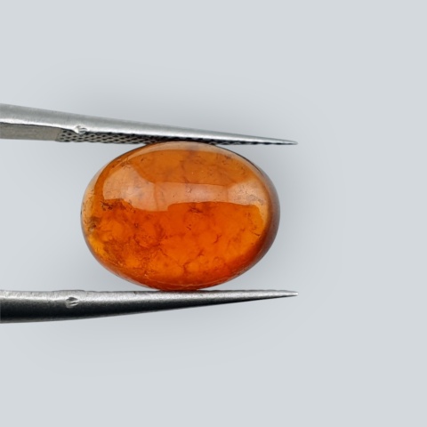 Hessonite garnet cabochon 12x9 mm no 140
