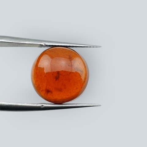 Hessonite garnet cabochon fi 13 mm no 67