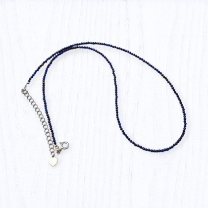 Hematyt wielobarwny fasetowany 2 mm naszyjnik srebro 925