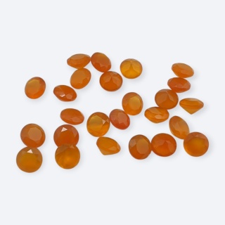 Karneol fasetowany 5 mm 1 szt