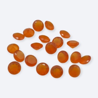 Karneol fasetowany 6 mm 1 szt