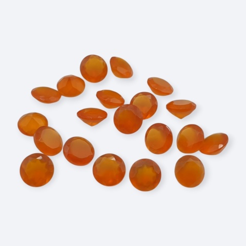 Karneol fasetowany 6 mm 1 szt