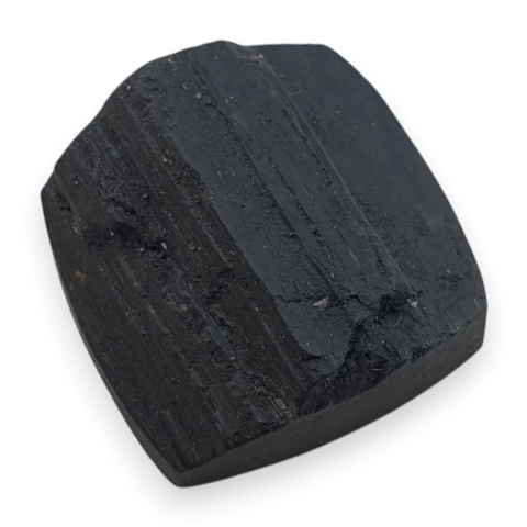 Black tourmaline druse cabochon 16x16 mm no 568