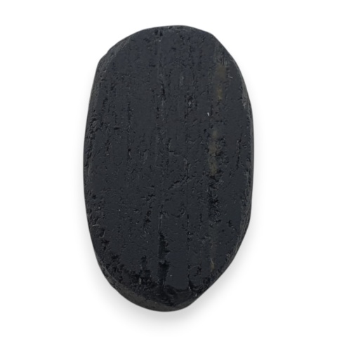 Black tourmaline druse cabochon 18x10 mm no 688
