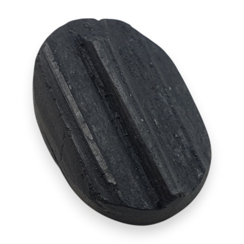 Black tourmaline druse cabochon 18x13 mm no 647