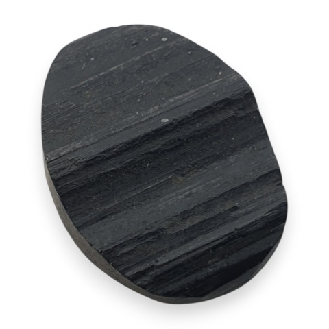 Black tourmaline druse cabochon 18x14 mm no 670