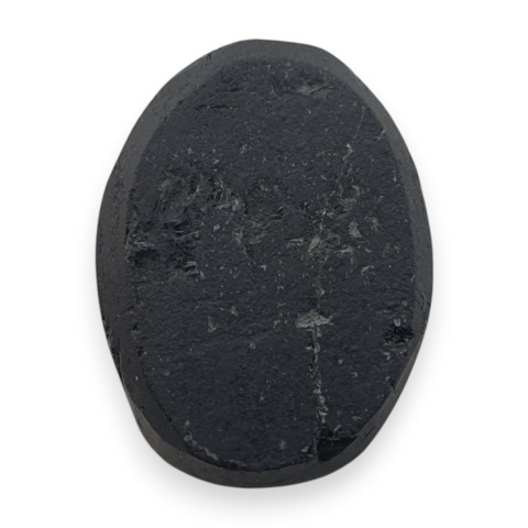 Black tourmaline druse cabochon 18x14 mm no 670