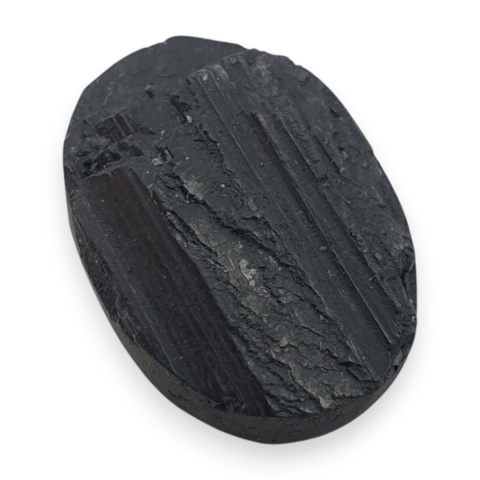 Black tourmaline druse cabochon 20x15 mm no 677