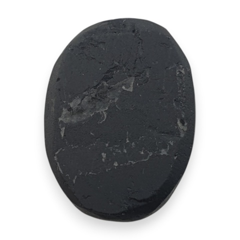 Black tourmaline druse cabochon 20x15 mm no 677