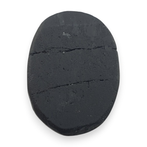 Black tourmaline druse cabochon 20x15 mm no 678