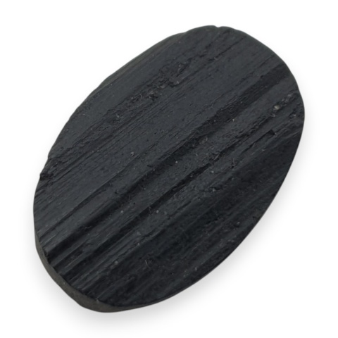 Czarny turmalin kaboszon druzy 22x15 mm nr 508