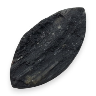 Black tourmaline druse cabochon 24x12 mm no 516