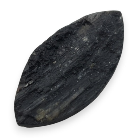Black tourmaline druse cabochon 24x12 mm no 516