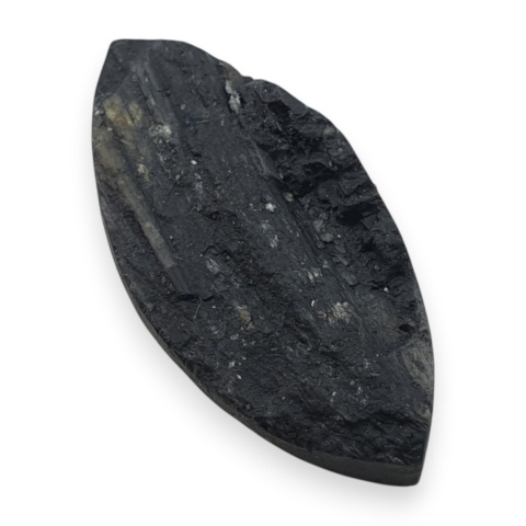 Black tourmaline druse cabochon 24x12 mm no 516