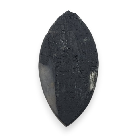 Black tourmaline druse cabochon 24x12 mm no 516