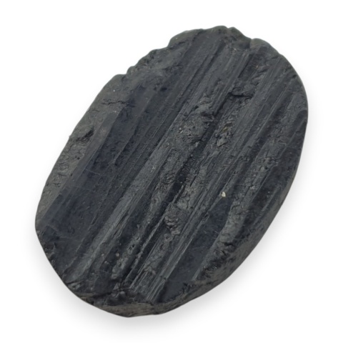 Black tourmaline druse cabochon 24x16 mm no 506