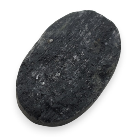 Czarny turmalin kaboszon druzy 32x20 mm nr 664