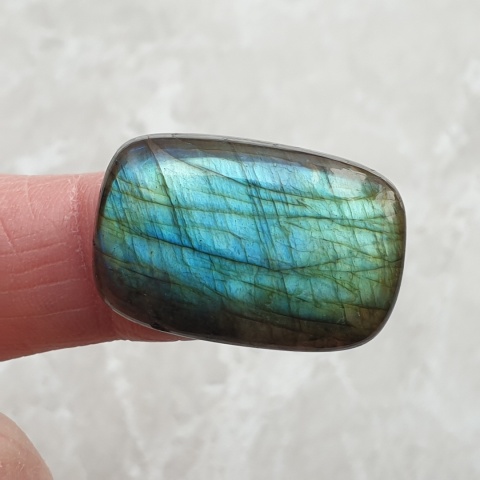 Labradoryt kaboszon 27x18 mm nr BB662