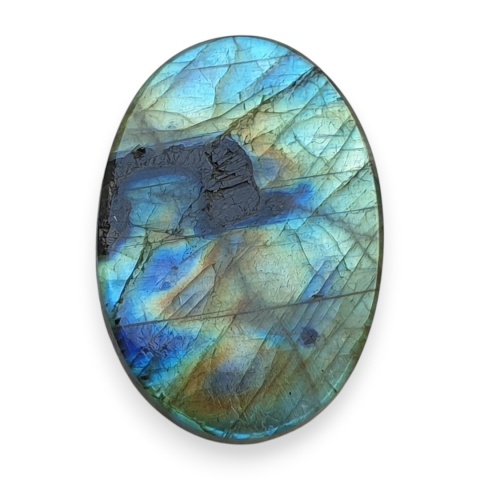 Labradoryt kaboszon 29x20 mm nr BB680