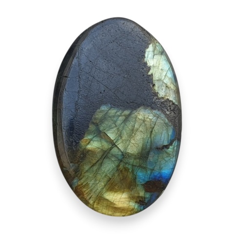 Labradoryt kaboszon 30x20 mm nr BB666