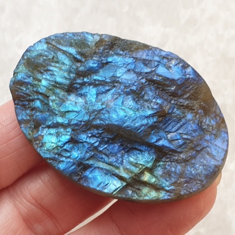 Labradoryt kaboszon surowy 51x34 mm nr 120