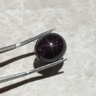 Granat gwiaździsty kaboszon 13x12 mm nr 204