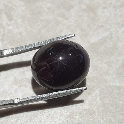 Star garnet cabochon 13x12 mm no 295