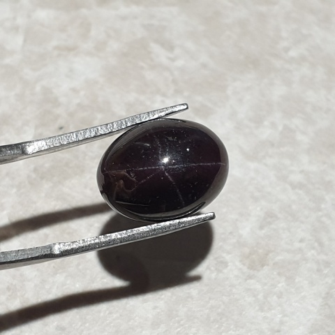 Star garnet cabochon 14x10 mm no 211