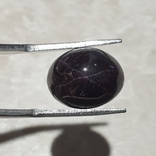 Granat gwiaździsty kaboszon 14x11 mm nr 314