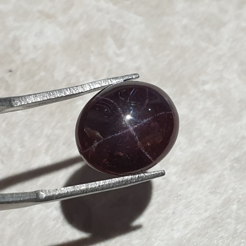 Star garnet cabochon 14x12 mm no 140