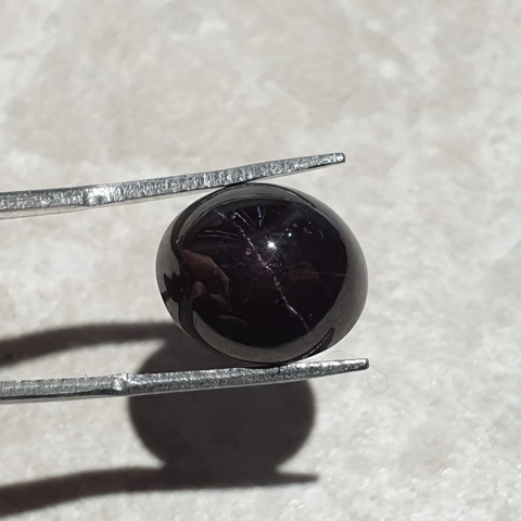 Star garnet cabochon 14x12 mm no 146