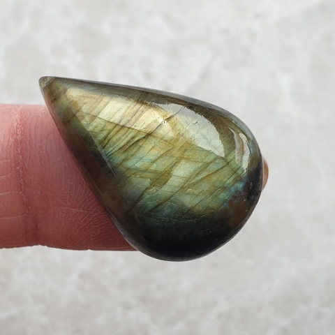 Labradoryt kaboszon 27x18 mm nr BB691