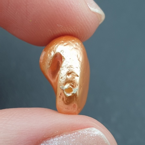 Seashell bryłka z dziurką 13x12 mm nr 178